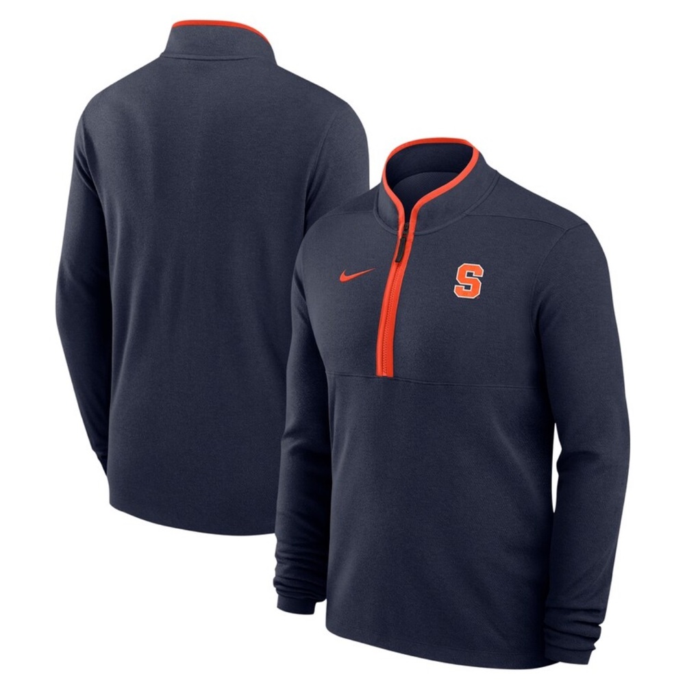 Nike Men's Jacket in Navy and Orange
